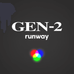 Screenshot of Runway Gen-2 user interface for text-to-video generation