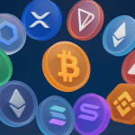 Graph showing top performing cryptocurrencies in 2025