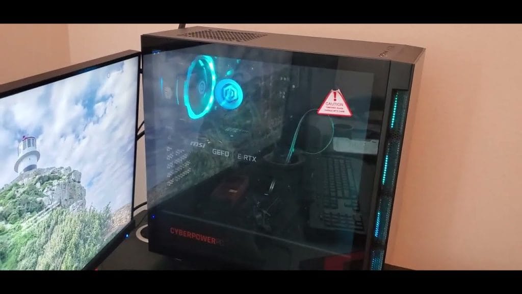 CyberPowerPC Gamer Supreme Liquid Cool with RGB and glass panel
