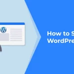 WordPress dashboard showing performance optimization tools and speed settings