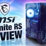 MSI Infinite RS 14th Gen tower with RGB fans and transparent panel