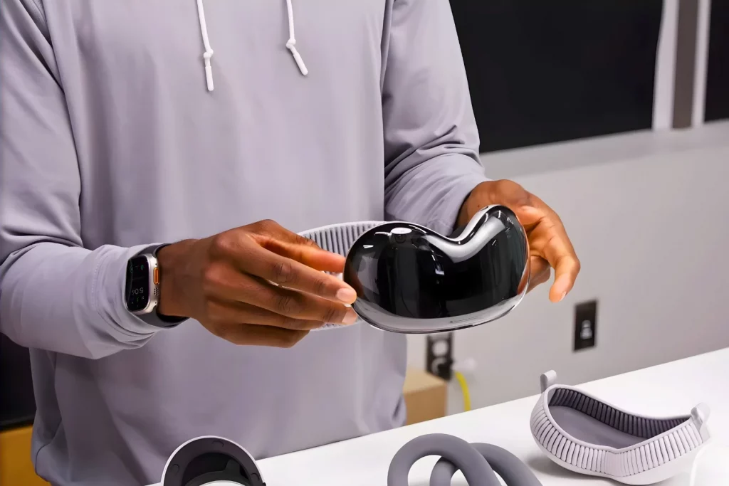 Apple Vision Pro 2 unboxing with headset and accessories