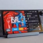 Steam Deck OLED being held during gameplay (2025 model)