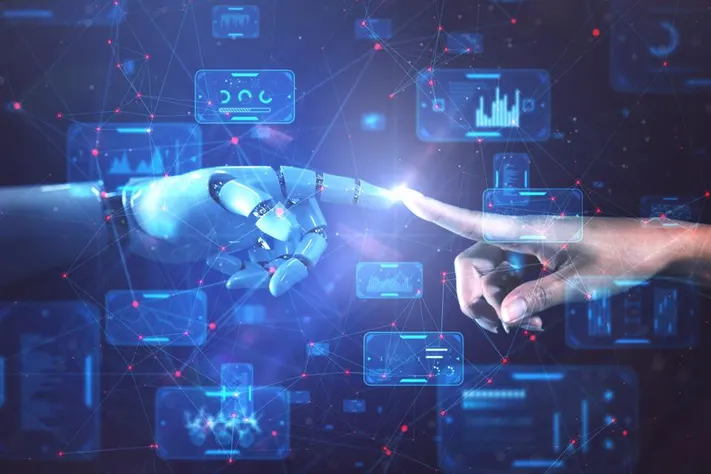 Collage of futuristic gadgets, AI interfaces, and tech prototypes 2025